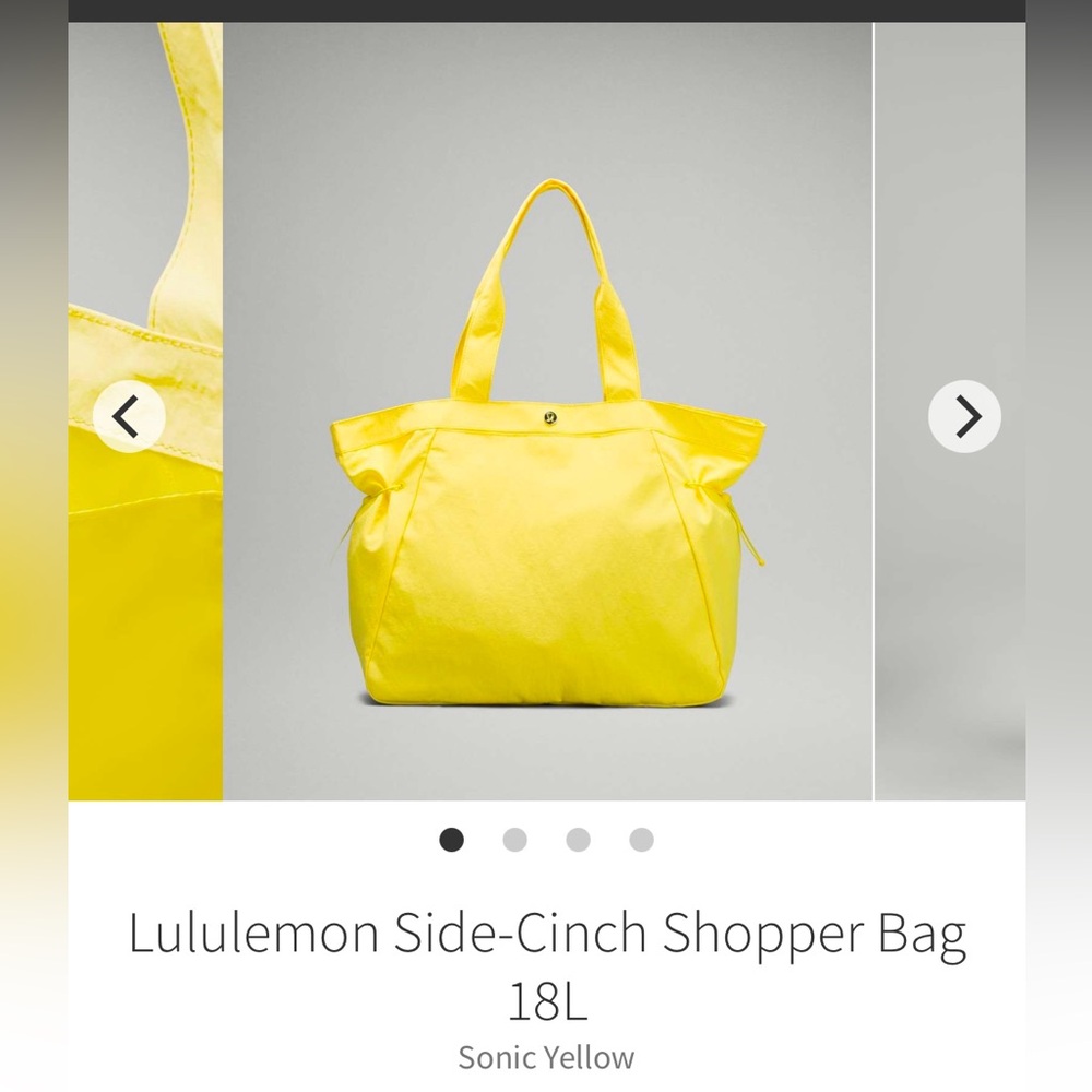 Lululemon Side-Cinch Shopper Bag 18L - Sonic Yellow